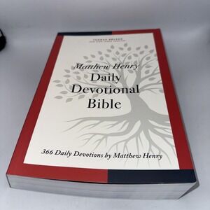 NKJV, Matthew Henry Daily Devotional Bible, Paperback, Red Letter, Comfort Print